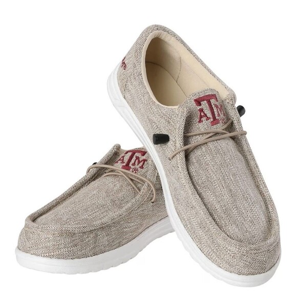 FOCO Men’s NCAA Texas Tech Light Loafers Lace-Up Cotton Knit Size 13/14 - Picture 1 of 9